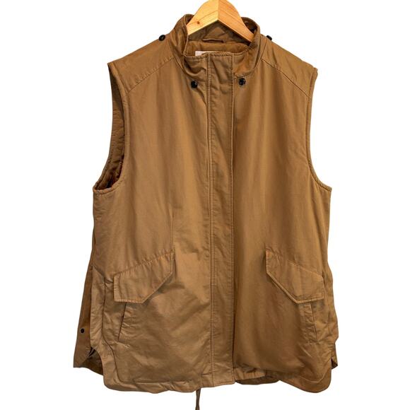 Derek Lam 10 Crosby Tan Long Length Vest - size XL - Picture 1 of 10